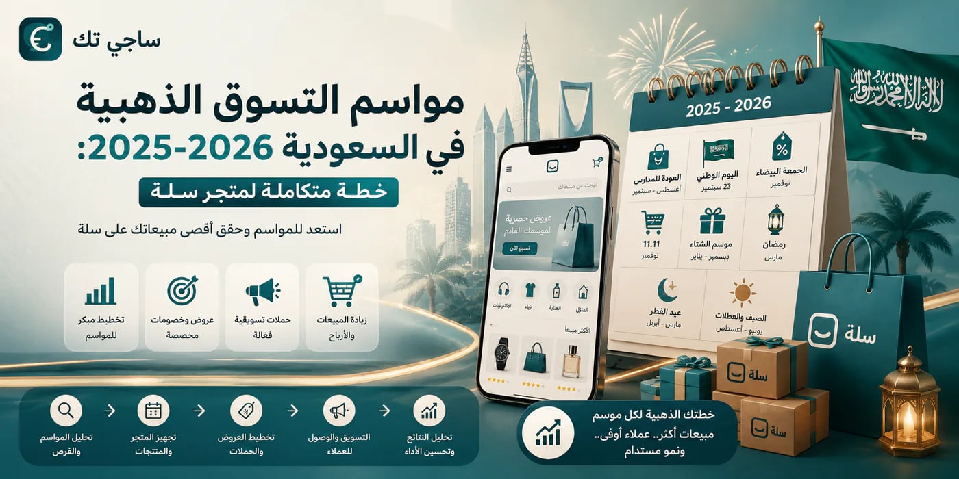 مواسم التسوق الذهبية في السعودية 2025-2026: خطة متكاملة لمتجر سلة
