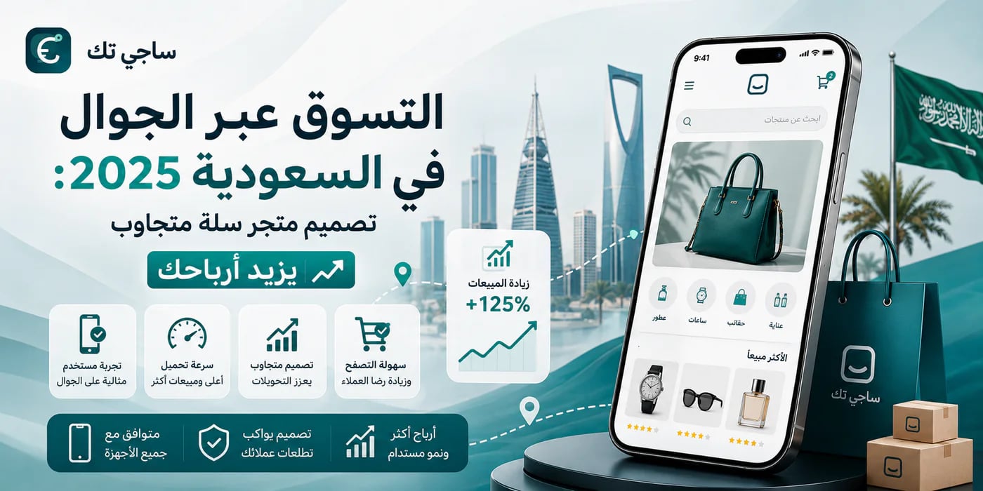 التسوق عبر الجوال في السعودية 2025: تصميم متجر سلة متجاوب يزيد أرباحك