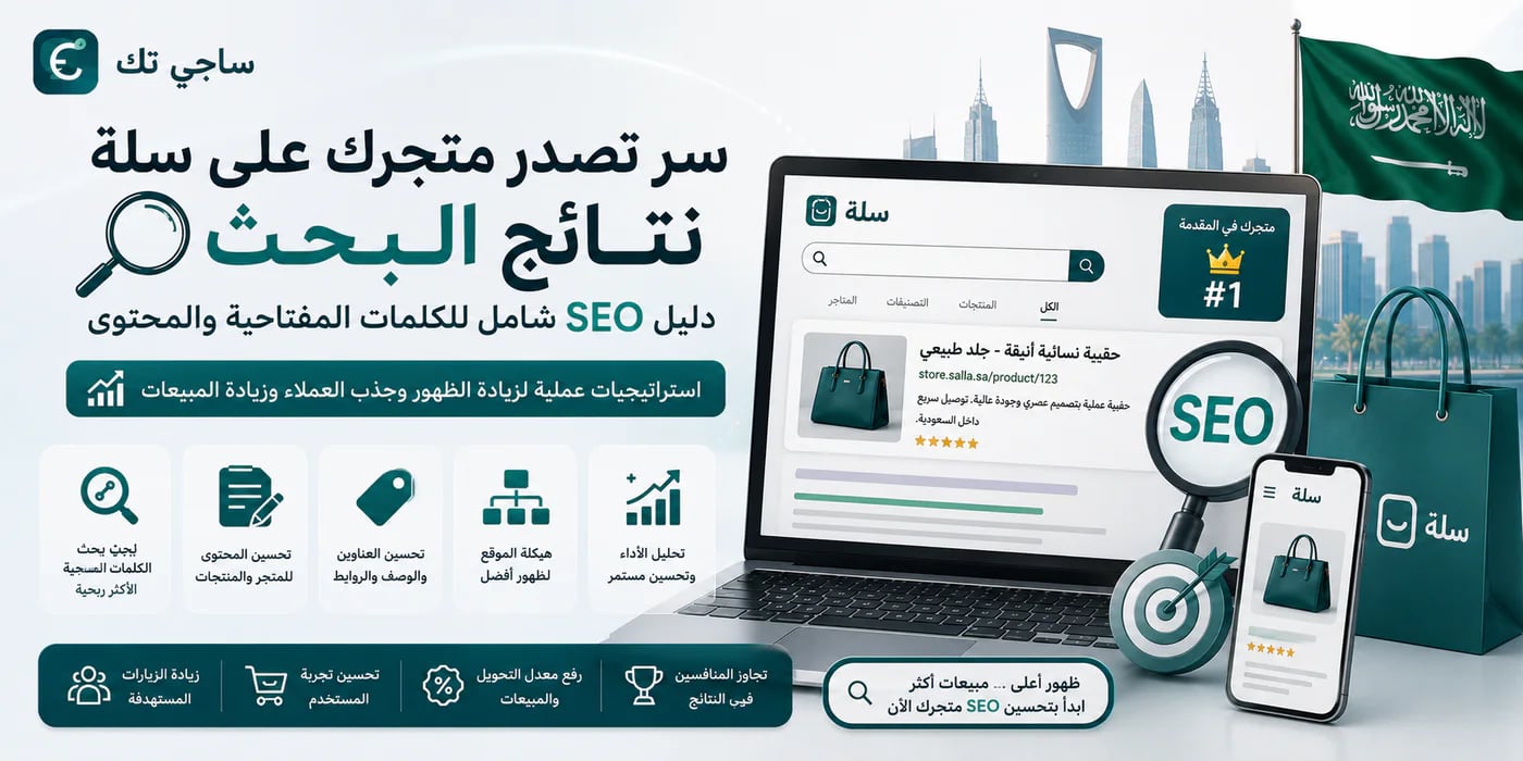 سر تصدر متجرك على سلة نتائج البحث: دليل SEO شامل للكلمات المفتاحية والمحتوى