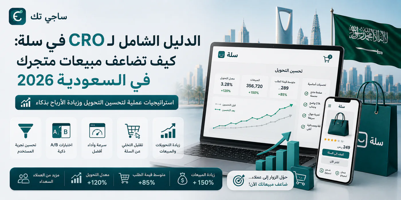 الدليل الشامل لـ CRO في سلة: كيف تضاعف مبيعات متجرك في السعودية 2026