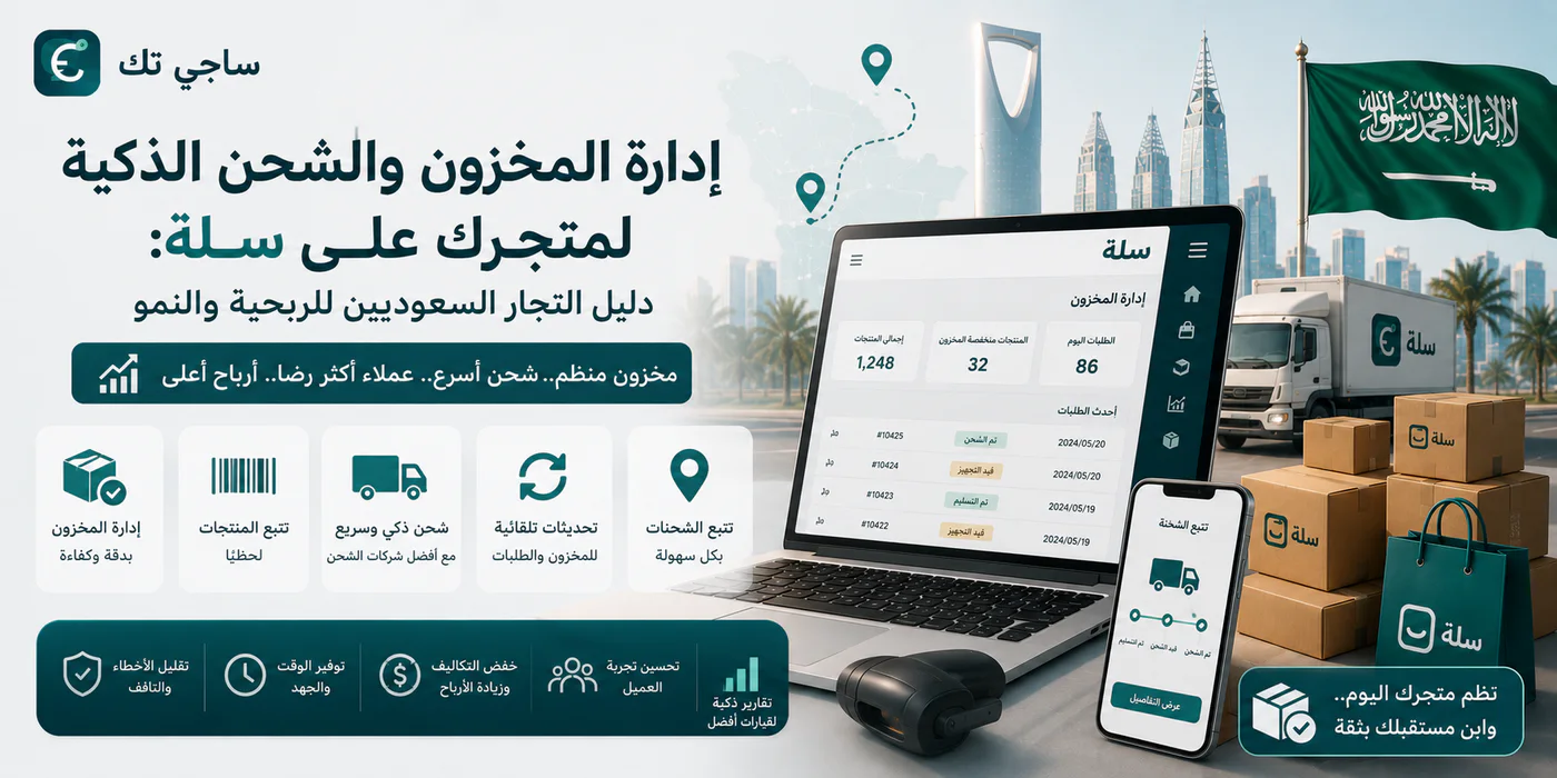 إدارة المخزون والشحن الذكية لمتجرك على سلة: دليل التجار السعوديين للربحية والنمو