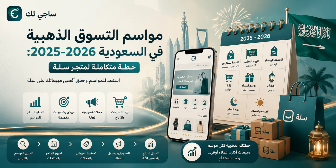 مواسم التسوق الذهبية في السعودية 2025-2026: خطة متكاملة لمتجر سلة