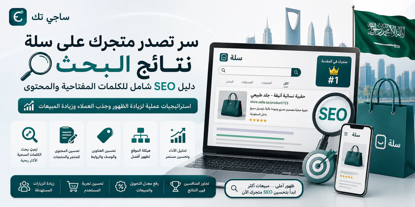 سر تصدر متجرك على سلة نتائج البحث: دليل SEO شامل للكلمات المفتاحية والمحتوى